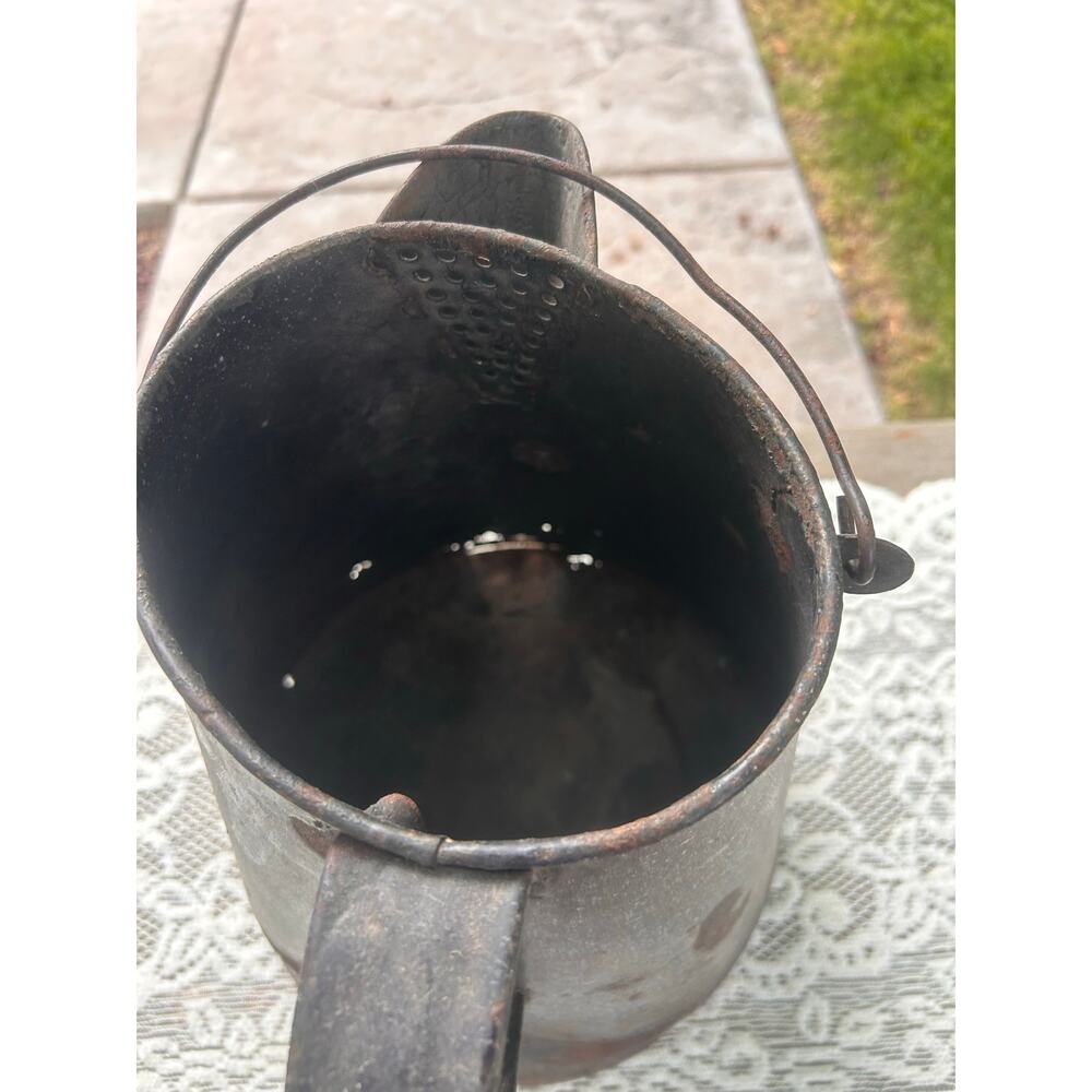 Vintage Rusty Metal Pitcher